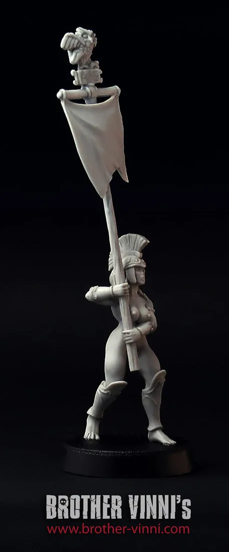BROTHER VINNI Greek Amazon Standard-bearer figurine 28 mm résine