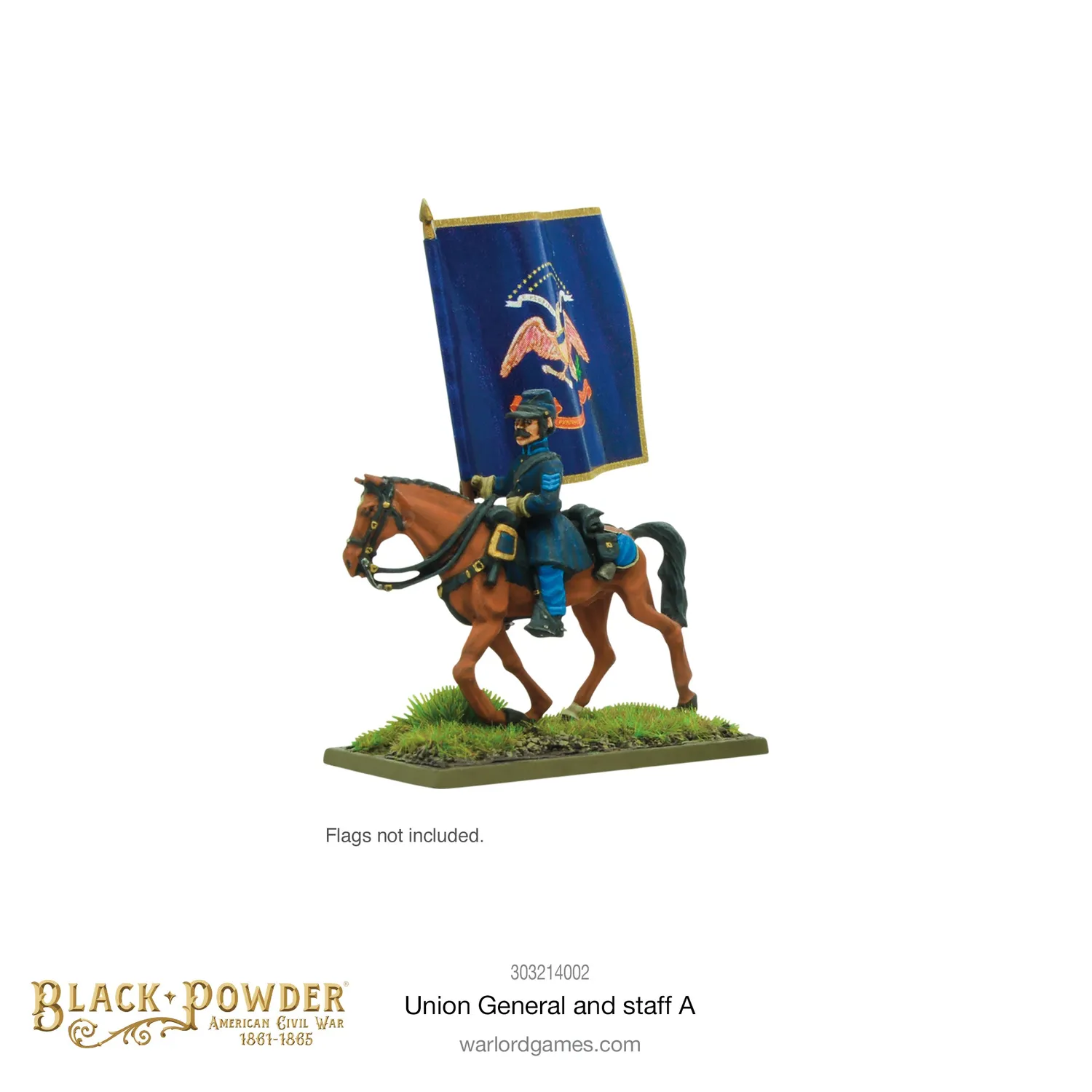 Bolt Action ACW Union General and staff A figurines métal blister