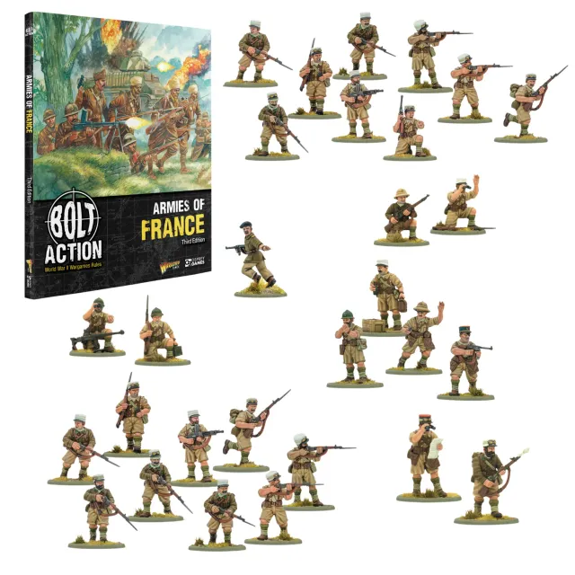 Bolt Action Armies of France Foreign Legion bundle figurines