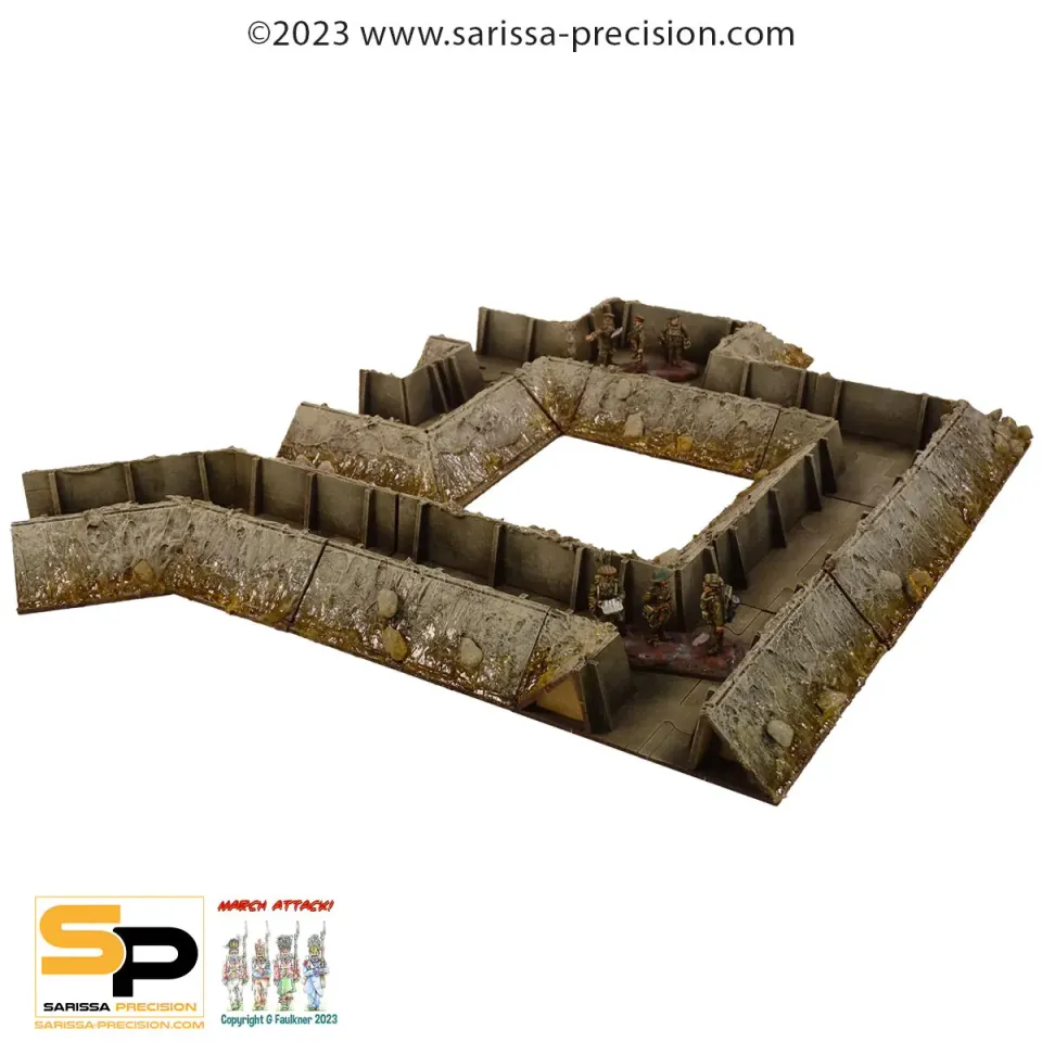 Bolt Action Trench System décor tranchées MDF 20-32mm