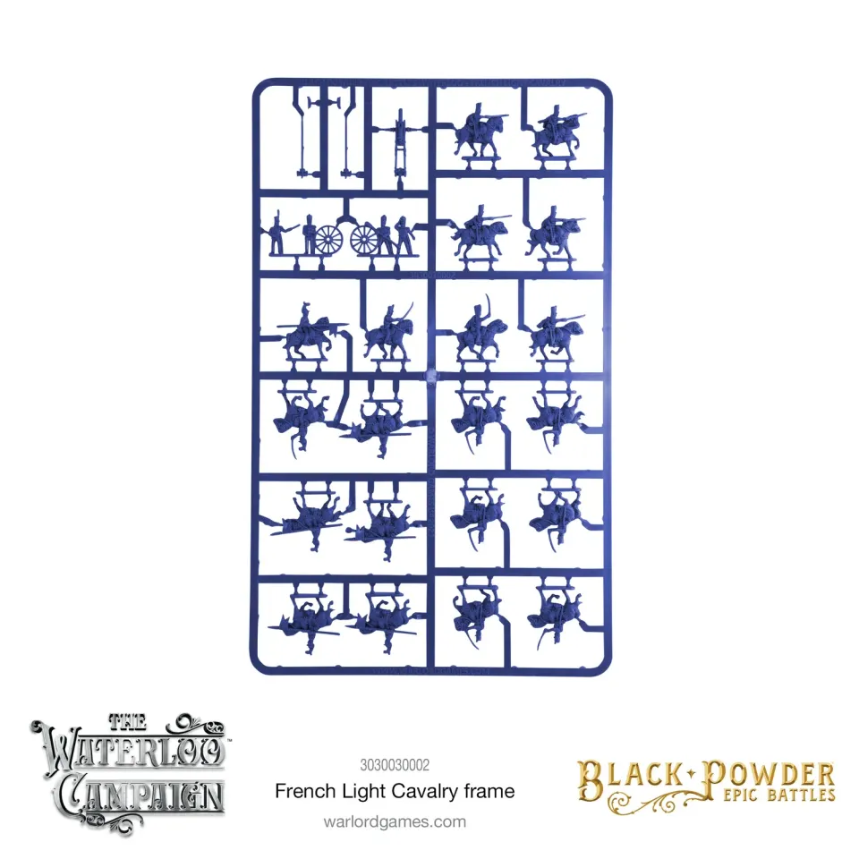 Bolt Action Black Powder Epic Battles Waterloo French Light Cavalry grappe cavalerie