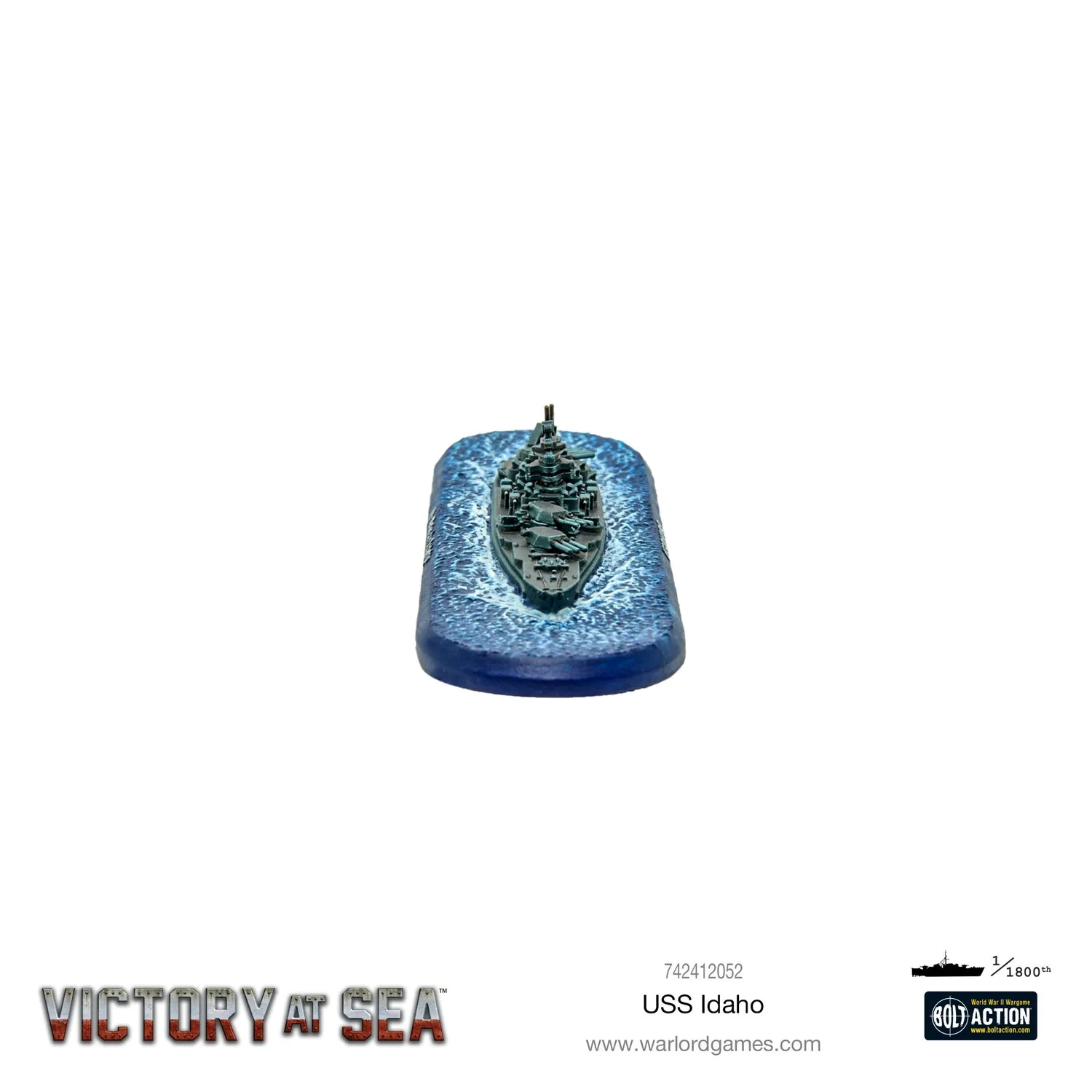 Bolt Action Victory at Sea USS Idaho cuirassé résine