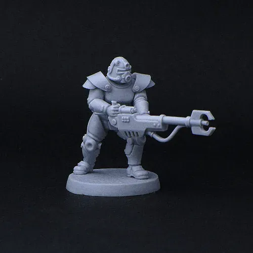 BROTHER VINNI Retro power-armor figurine sci-fi 28 mm résine