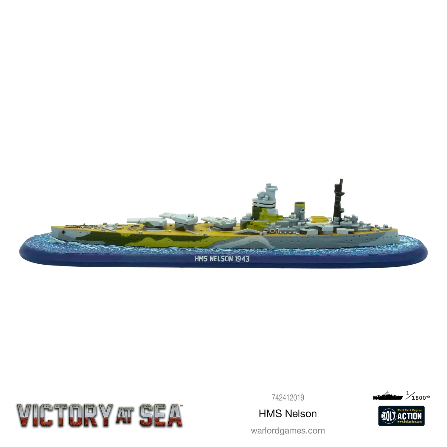 Warlord Victory at Sea HMS Nelson navire résine