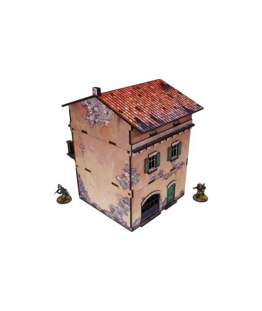 Bolt Action Italy Balcony House 1 décor 28mm prépeint