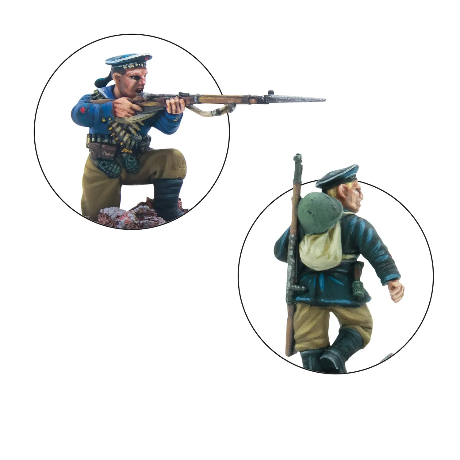 Bolt Action Brigade navale soviétique escouade résine 12 fig