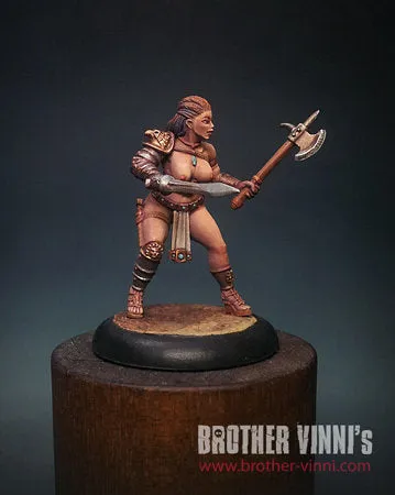 BROTHER VINNI Female Gladiator figurine gladiatrice 35 mm en résine