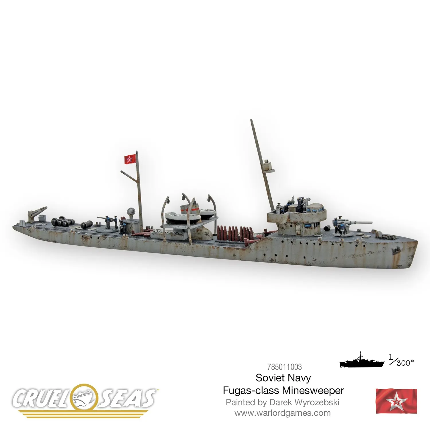 Bolt Action Cruel Seas Fugas-class dragueur de mines résine