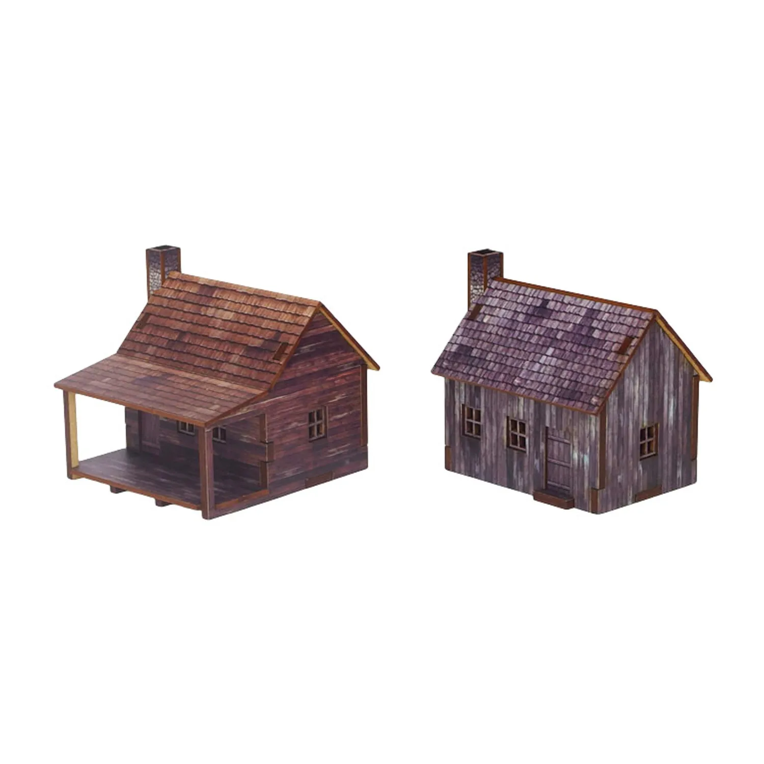 Bolt Action Epic Battles American Houses maisons prépeintes 4 pièces MDF
