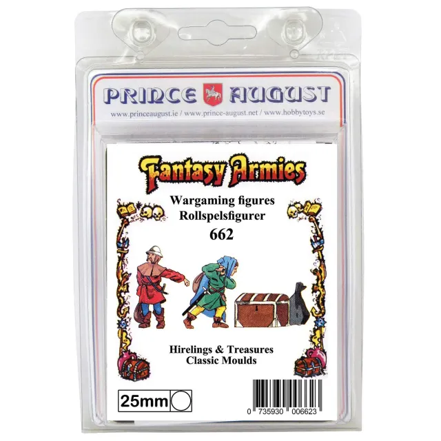 Prince August PA662 Fantasy Hirelings Treasures moule 25 mm métal