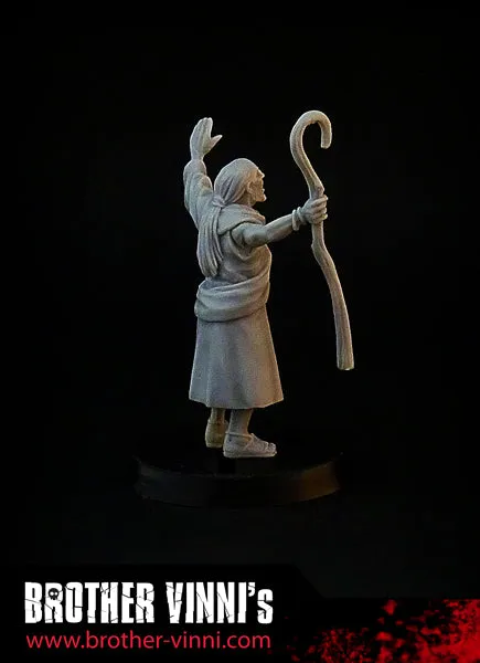 Brother Vinni Prêtre druide figurine 28 mm résine SAGA