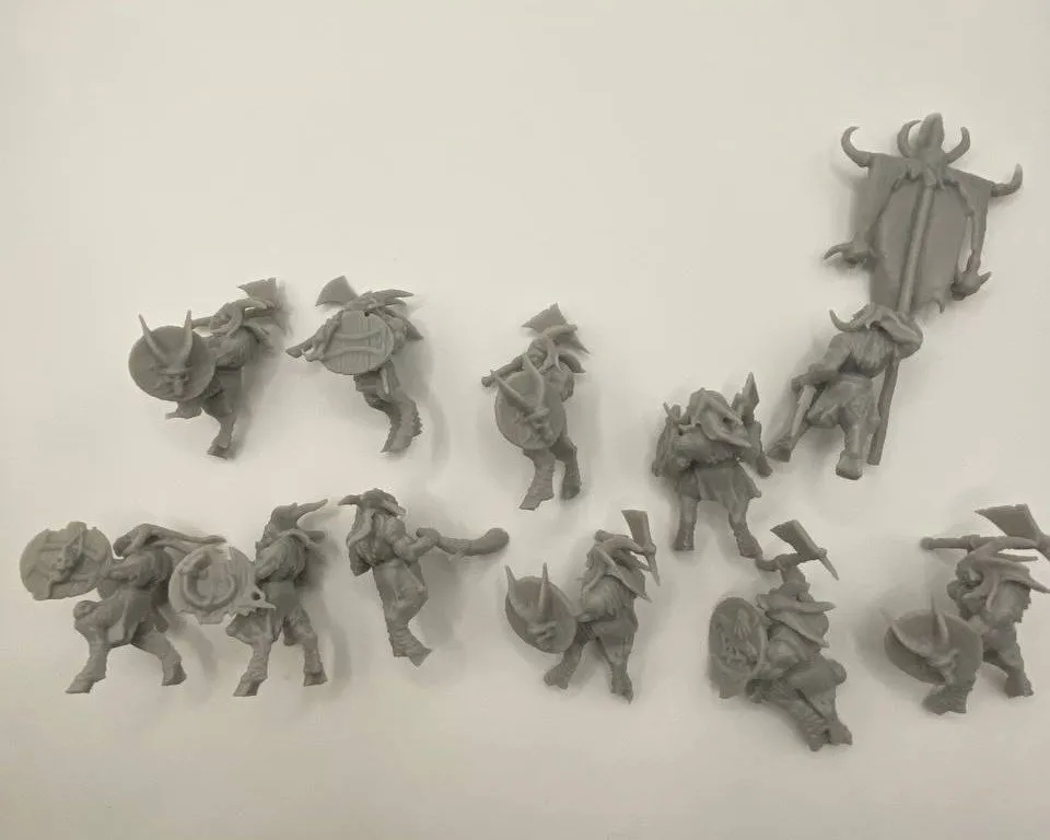 Epic Forge Hommes-bêtes figurines guerriers haches