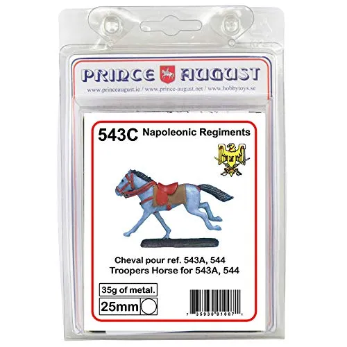 Prince August Hobby PA543C moule cheval soldat britannique métal 25 mm