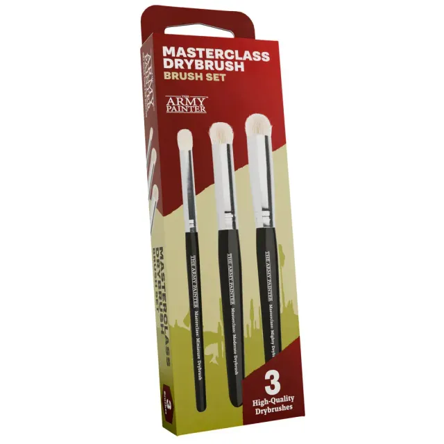 Army Painter Masterclass Drybrush Set pinceaux brossage 3 pièces