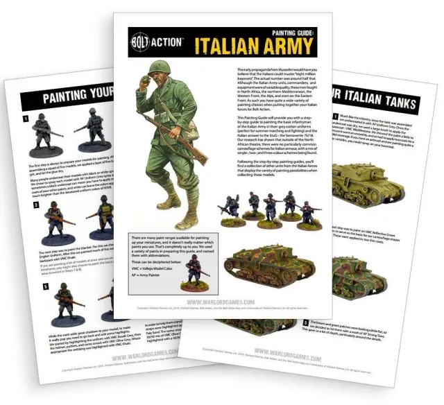Bolt Action Italian guide peinture digital 7 pages