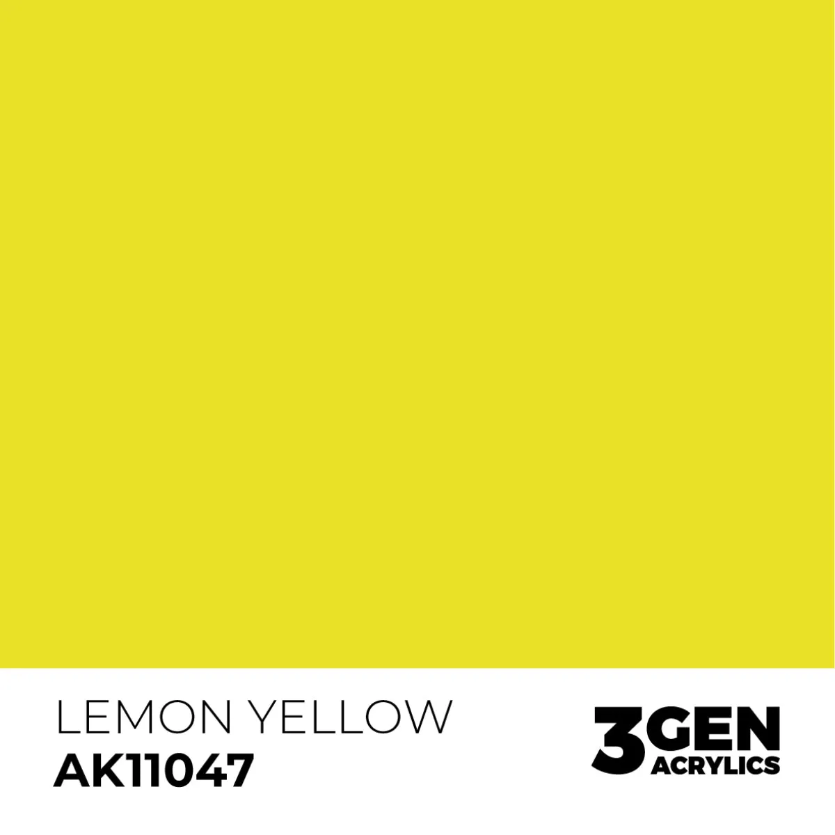 AK Interactive 3Gen Lemon Yellow peinture acrylique 17ml