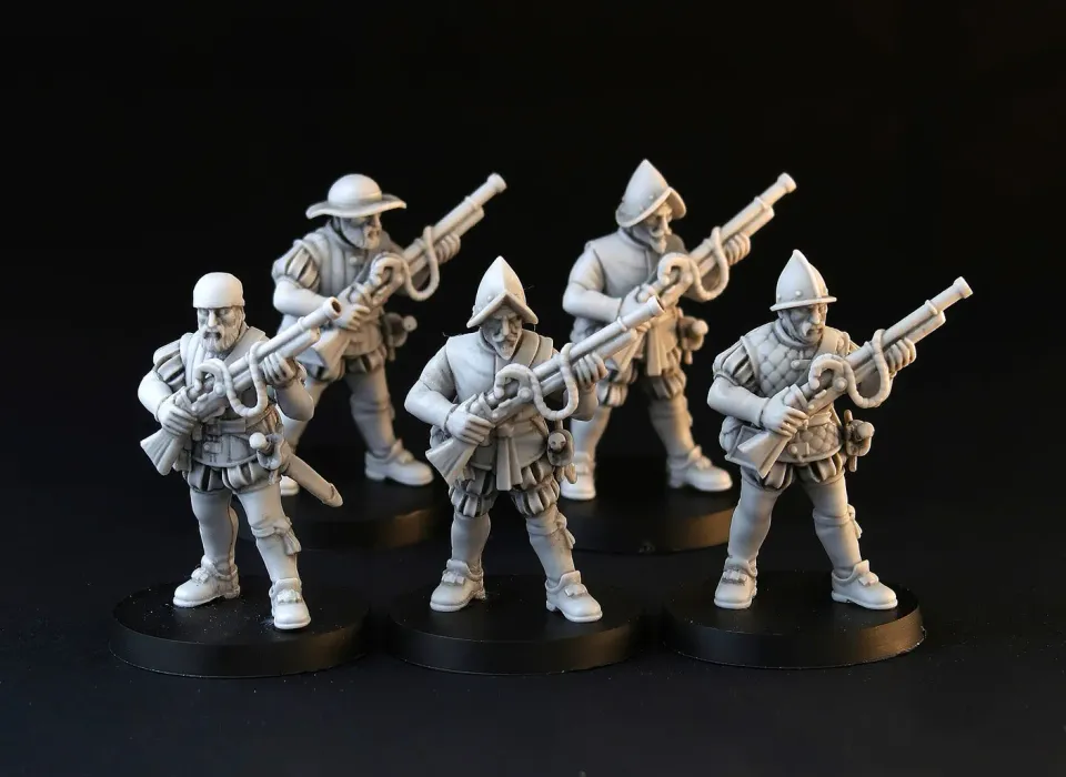 BROTHER VINNI Imperial Hand Gunners 5 figurines résine 28 mm mousquetaires