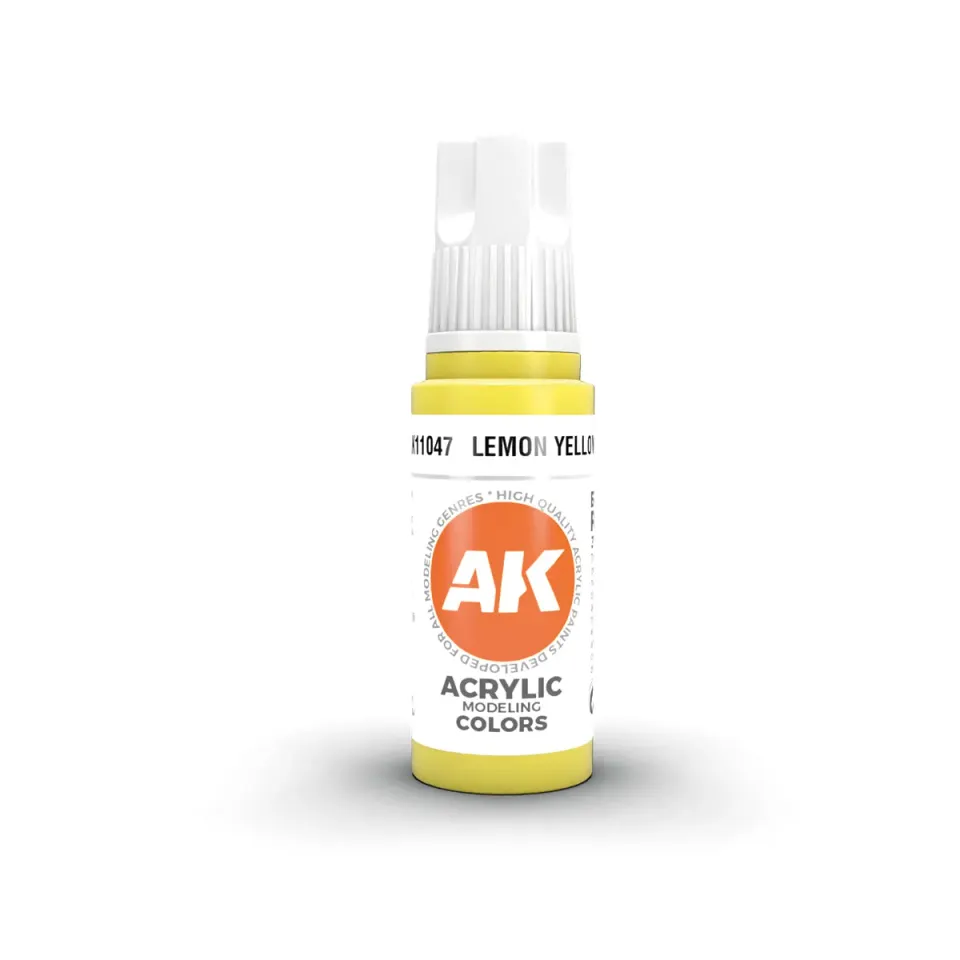 AK Interactive 3Gen Lemon Yellow peinture acrylique 17ml