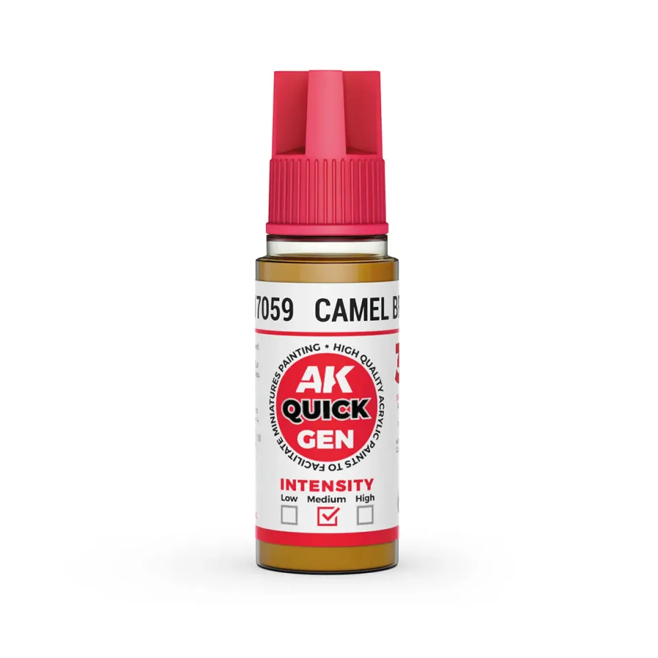 AK Interactive Quick Gen Camel Brown peinture acrylique 18 ml