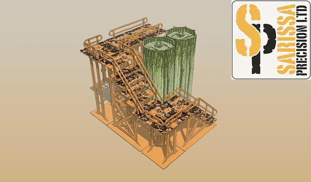 Sarissa Silo Gantry décor MDF Mega-City industriel
