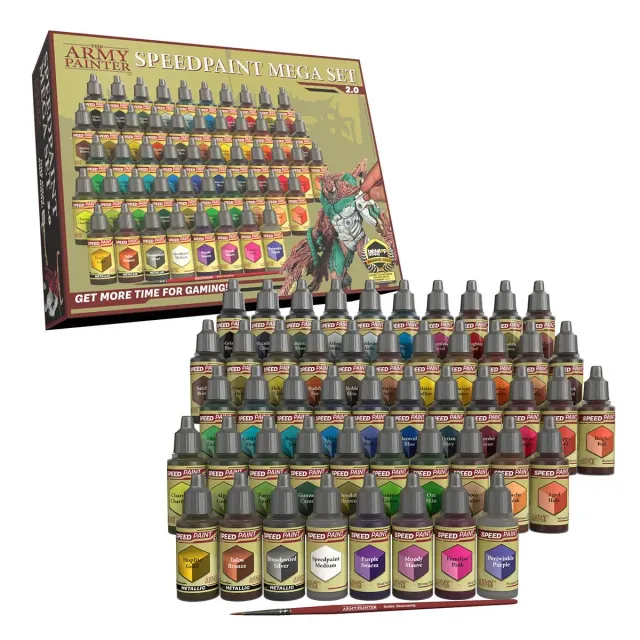 Bolt Action Speedpaint Mega Set 2.0 peinture 50 flacons couleurs métalliques