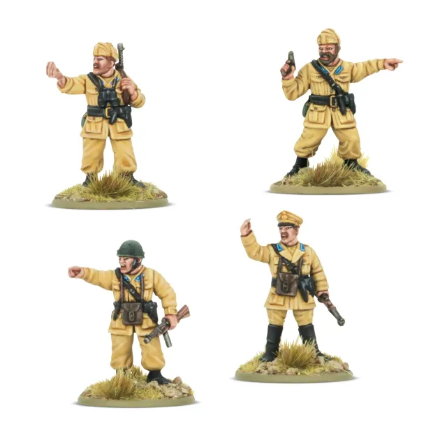 Bolt Action Italian Paracadutisti platoon commanders figurines