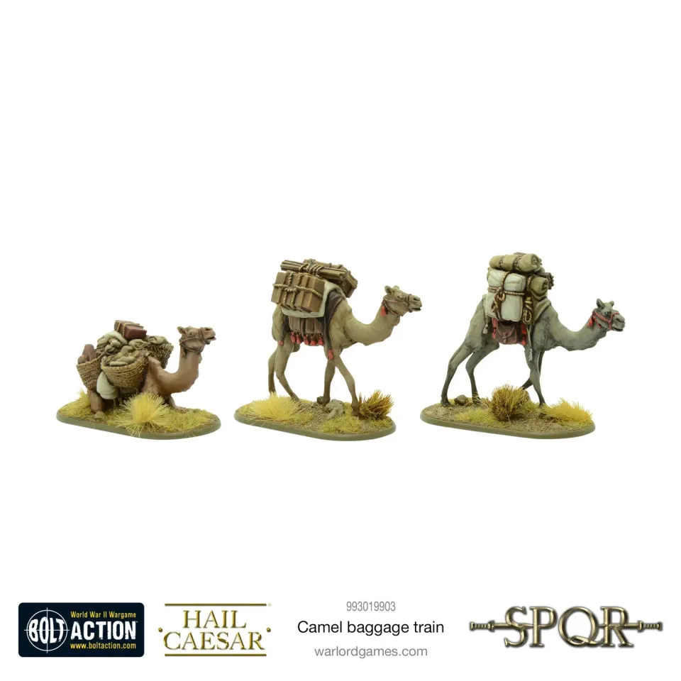 Bolt Action Camel baggage train lot 3 chameaux métal