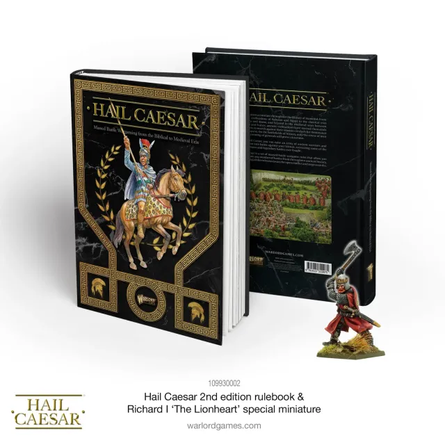 Bolt Action Hail Caesar rulebook 2nd edition livre et figurine Richard I