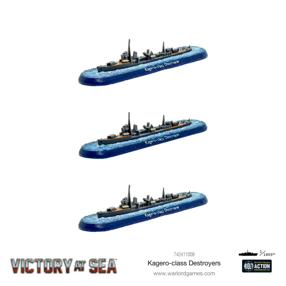 Victory at Sea Kagero destroyer japonais résine