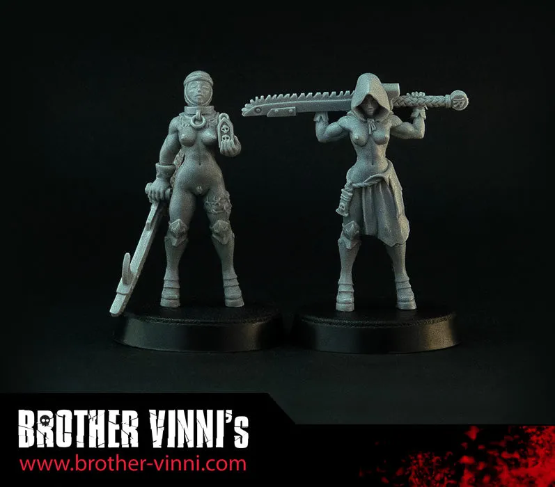 Brother Vinni Space Nuns Sisters figurine 28 mm prière