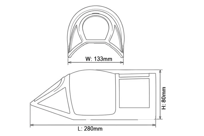 Black Horse Model BH136 Spitfire verrière 30-35cc