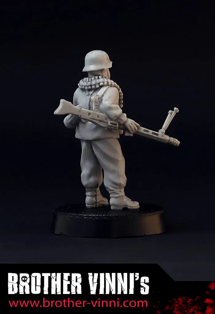 Brother Vinni soldat allemand MG42 figurine résine 28mm