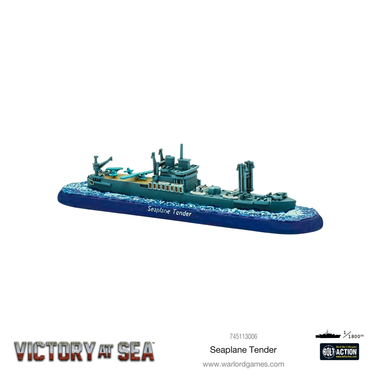 Bolt Action Victory at Sea Seaplane Tender navire résine
