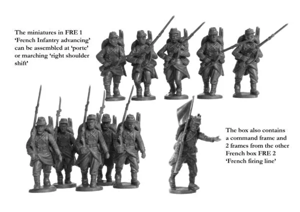 Bolt Action Perry Miniatures Franco-Prussian War French Infantry figurines plastique 38