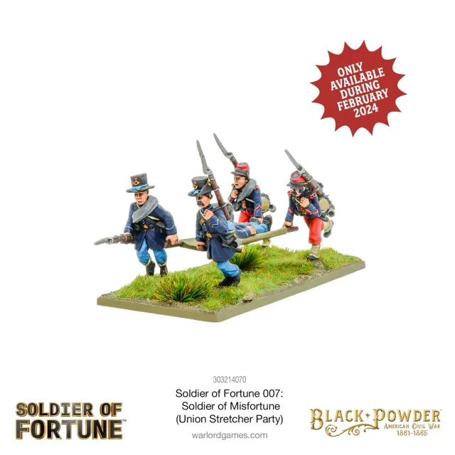 Warlord Soldier of Fortune 007 Misfortune figurine brancardiers