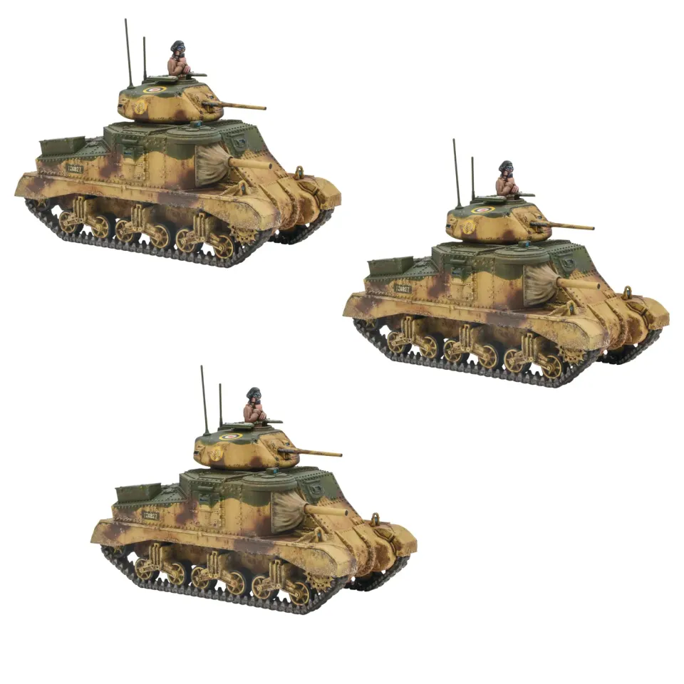 Bolt Action M3 Grant Armoured Platoon chars 3 véhicules plastique britannique