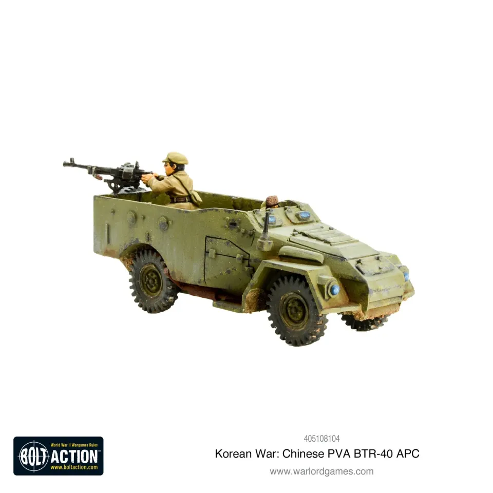 Warlord Games Bolt Action BTR-40 PVA chinois Corée résine 28 mm