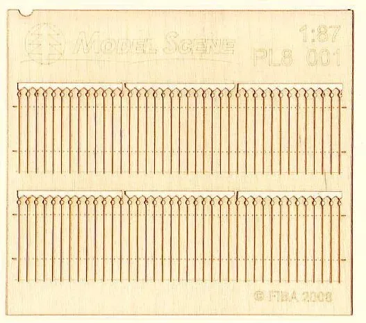 Albion Decorative European wooden fence clôture bois miniature européenne 2 pièces