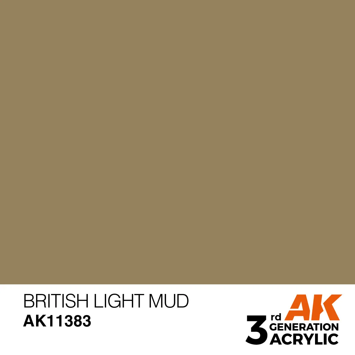 Bolt Action AK Interactive British Light Mud peinture acrylique 17 ml