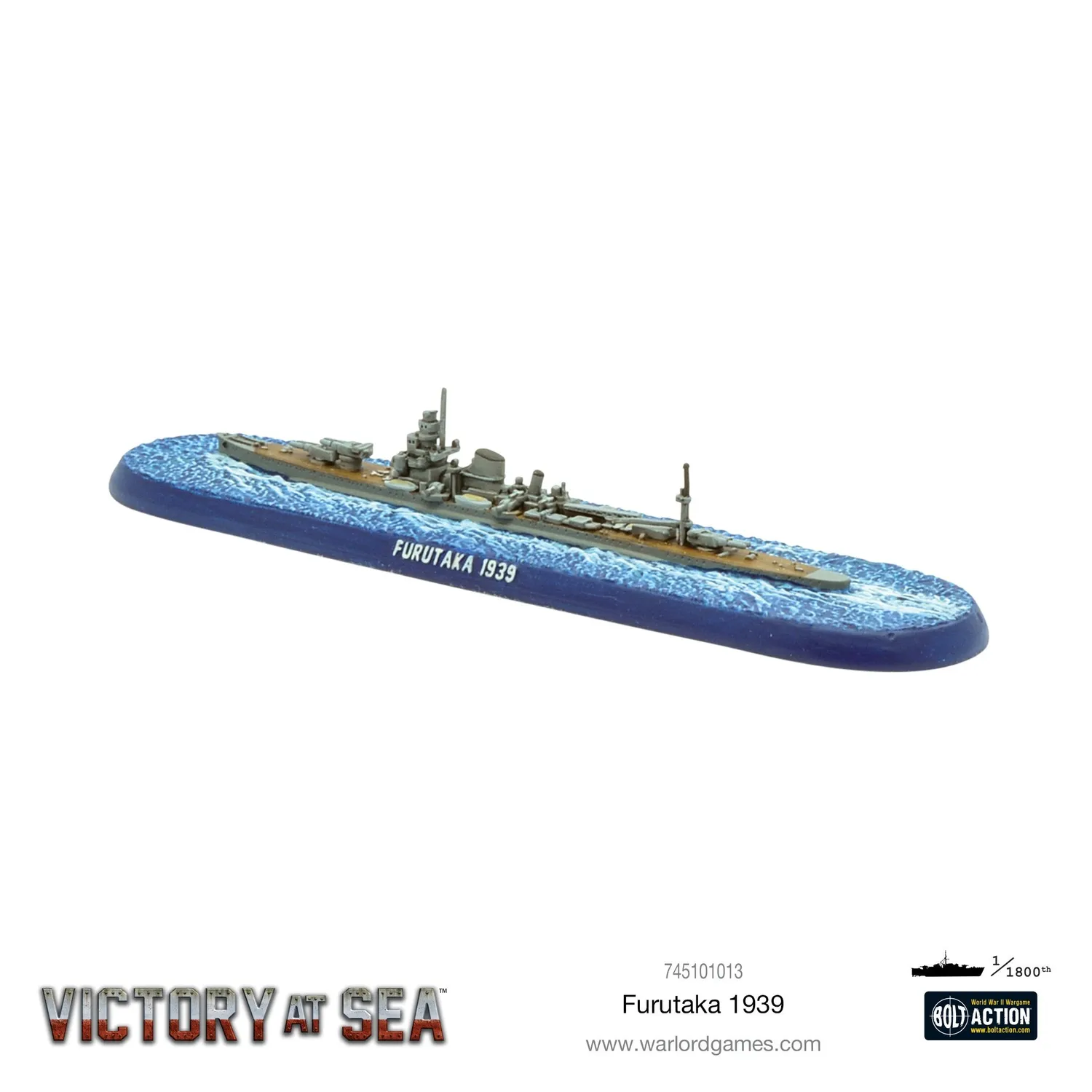 Bolt Action Victory at Sea Furutaka 1939 croiseur lourd en résine