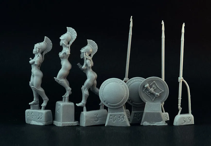 Brother Vinni Female Hoplites 4/4 lot 5 figurines résine 28mm