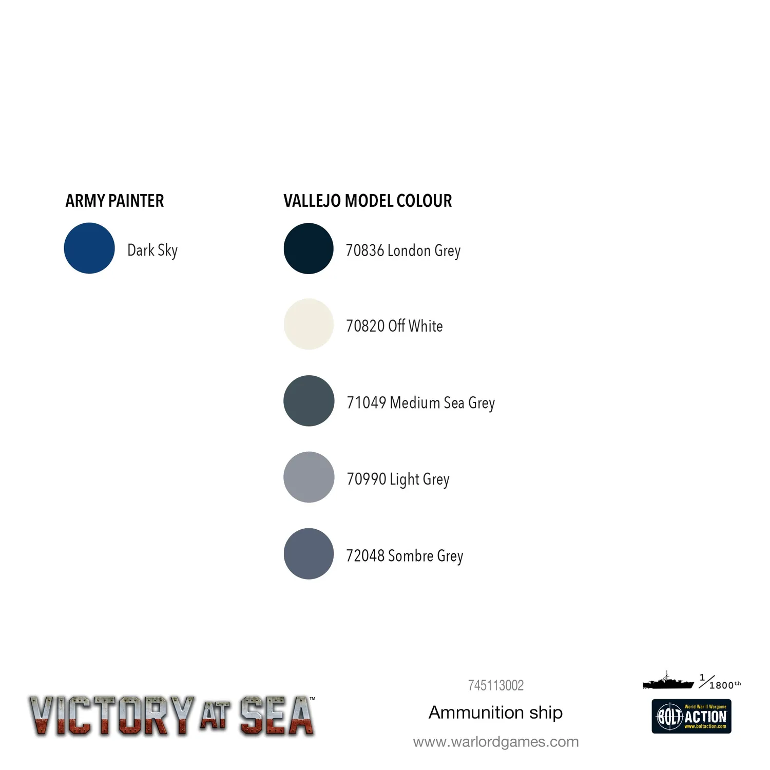 Victory at Sea Ammunition Ship navire munitions résine