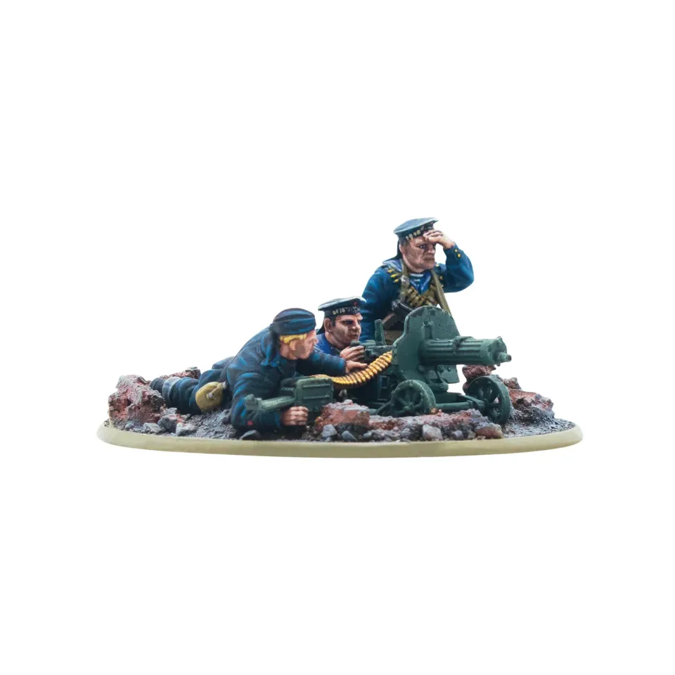 Bolt Action Soviet Naval Brigade mitrailleuse figurines MMG