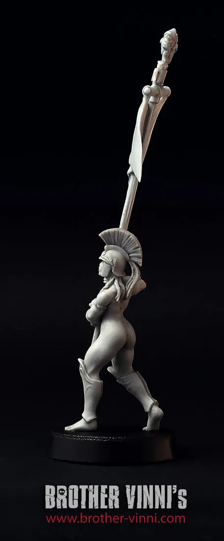 BROTHER VINNI Greek Amazon Standard-bearer figurine 28 mm résine