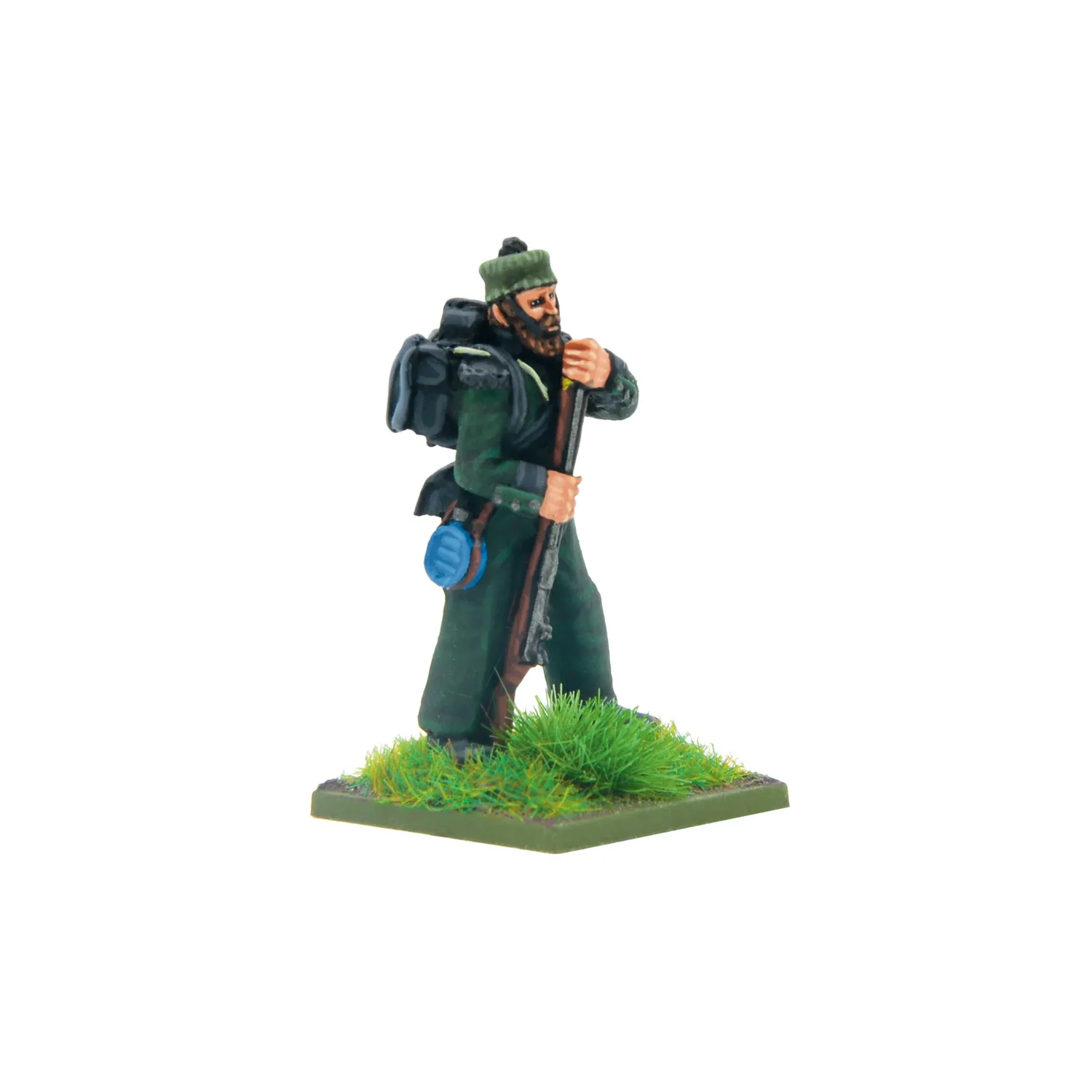 Bolt Action Black Powder Crimean War British Rifle Brigade in forage caps command figurines métal Default