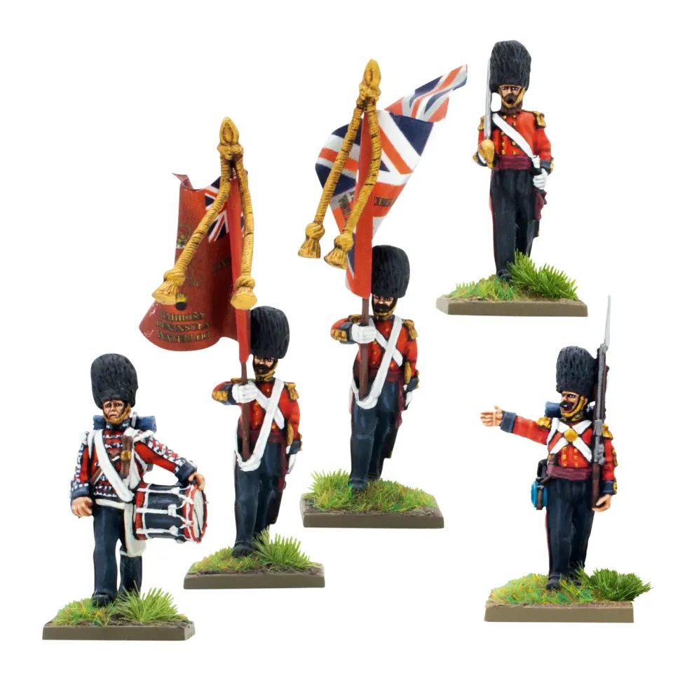 Warlord Games Black Powder Foot Guards commandement métal 5 figs