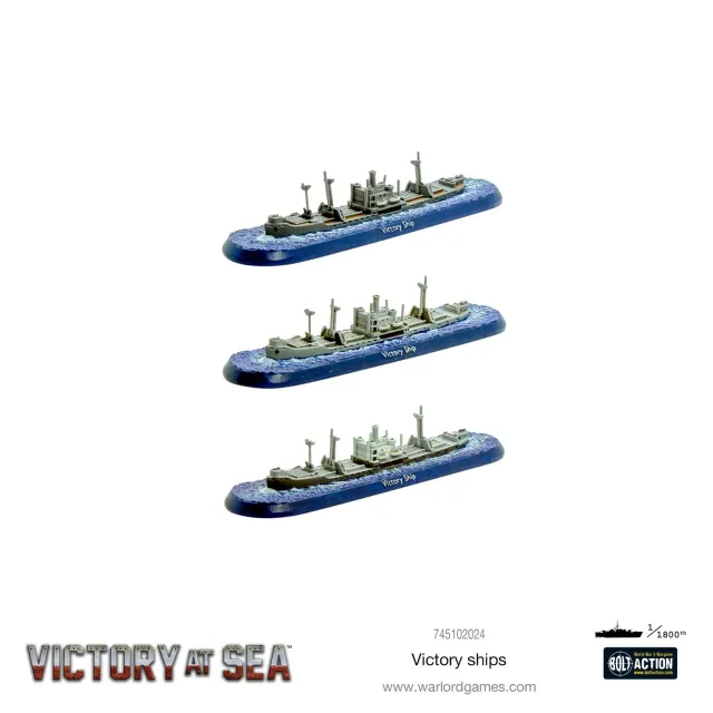 Warlord Games Victory at Sea Victory Ships navires x3 résine rapide