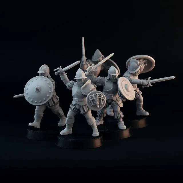 Brother Vinni Rodeleros figurines en résine 28mm x5 espagnols