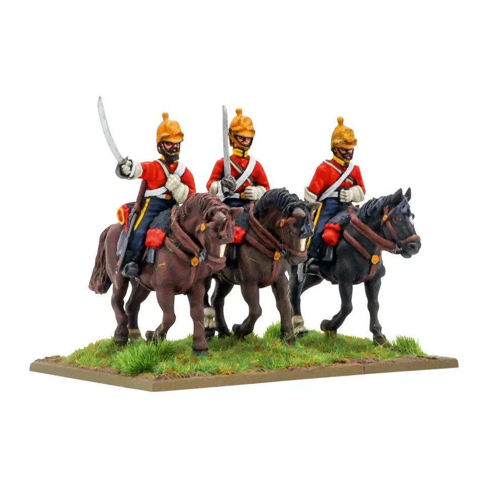 Bolt Action Black Powder Crimean War British Heavy Dragoons cavalerie métal