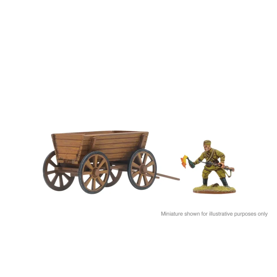 Bolt Action Village Cart charrette décor MDF 28mm